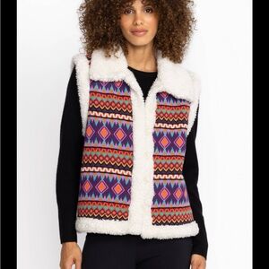 Johnny Was Vibrant Geometric Women's Vest